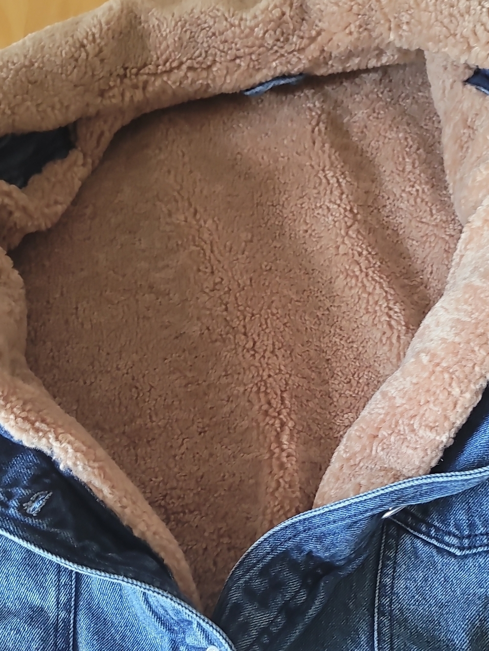 Anthropologie Pilcro Sherpa-Trimmed Denim Jacket Size S $148 NWOT - Picture 6 of 14